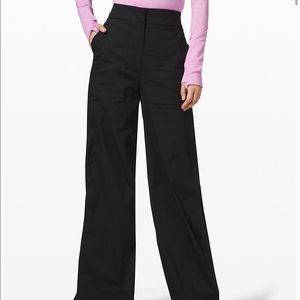 lululemon athletica Black Wide-Leg Trousers